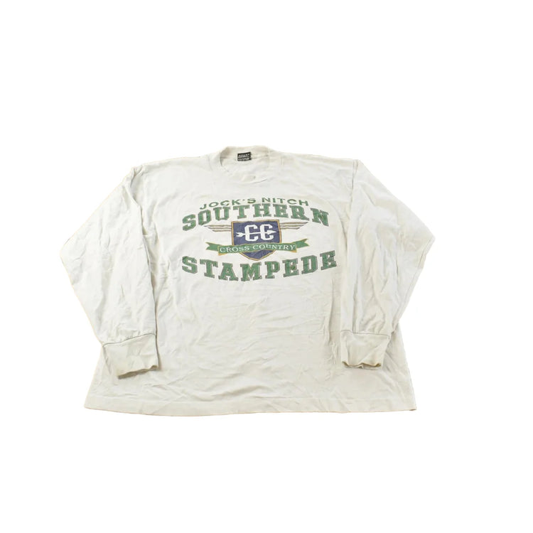 Vintage 1990s Southern Stampede Cross Country Single Stitch Long Sleeve T-Shirt Men's L from propervintagecanada
