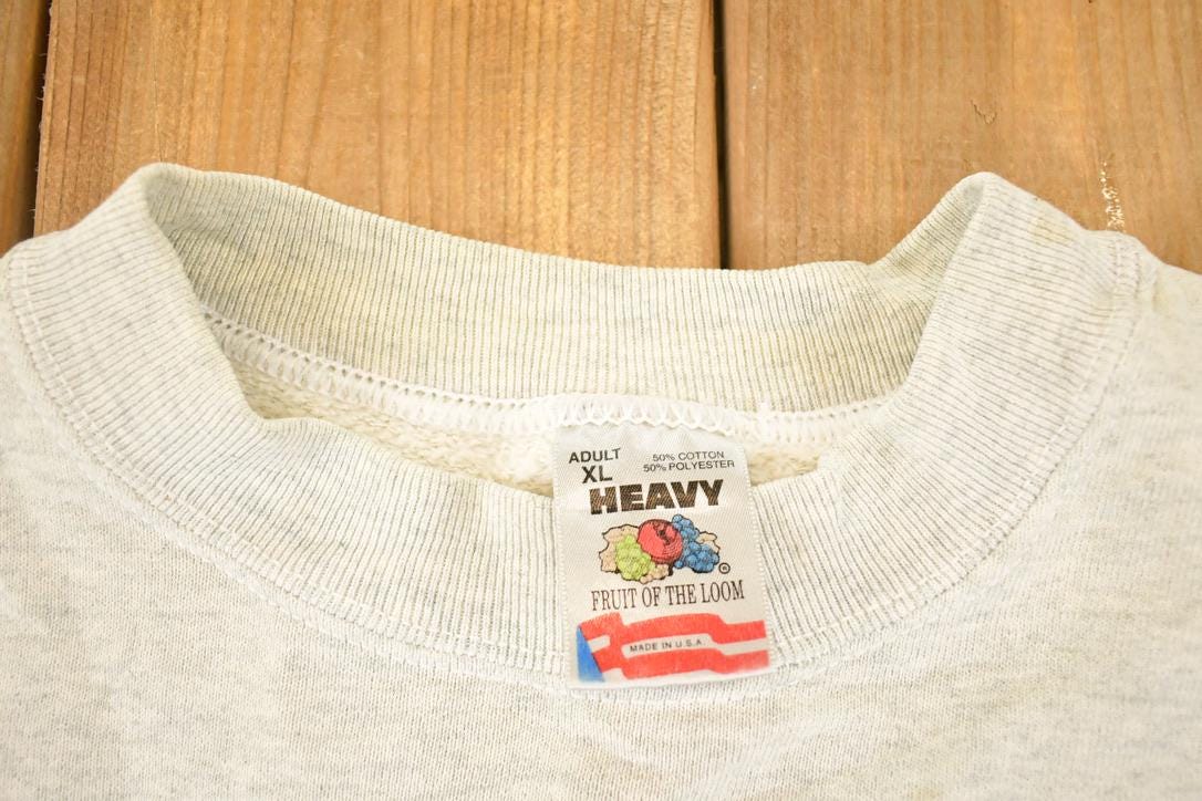 Vintage 1990s Souvenir Crewneck Sweatshirt Men's XL from propervintagecanada
