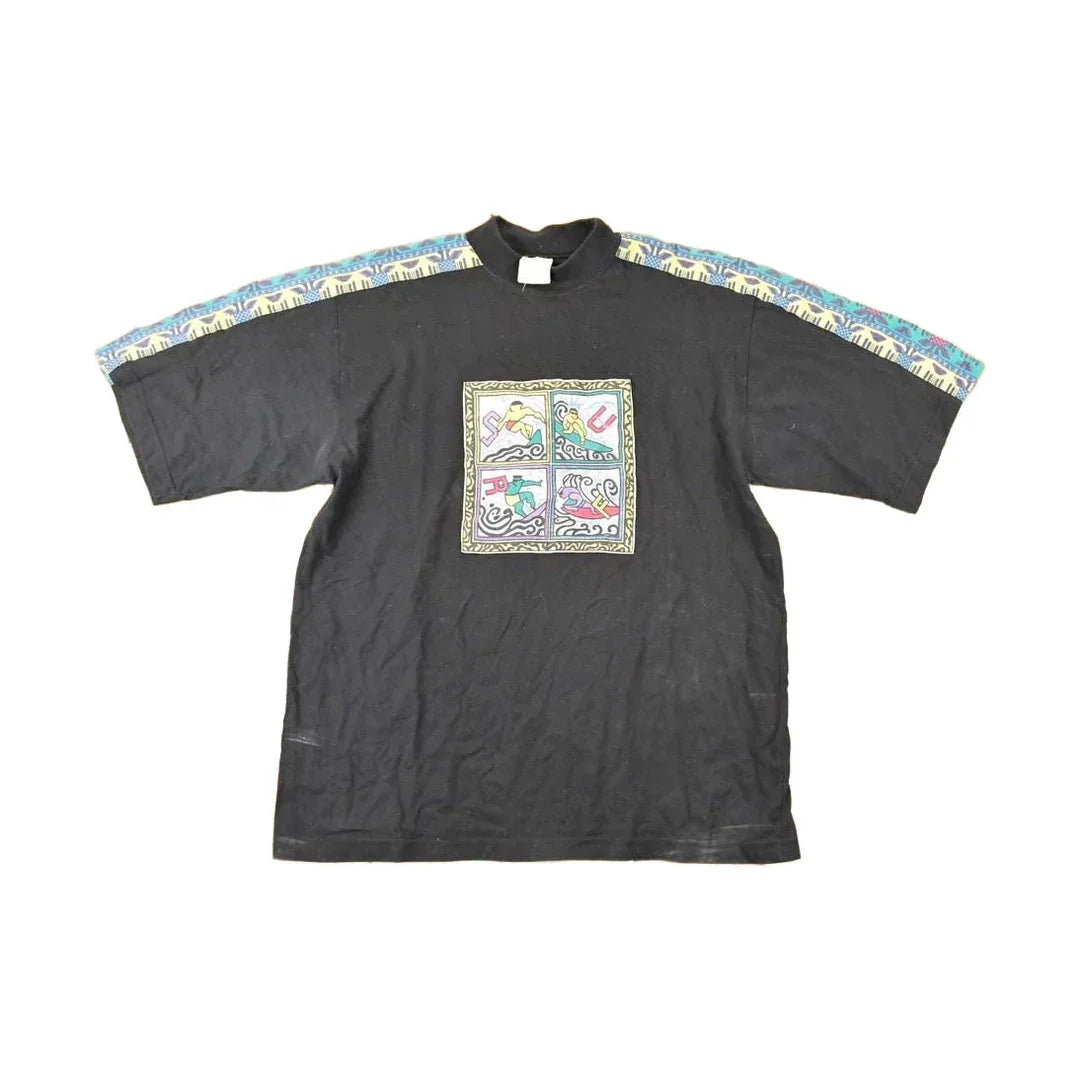 Vintage 1990s Souvenir Surfing Travel T-Shirt Men's M from propervintagecanada