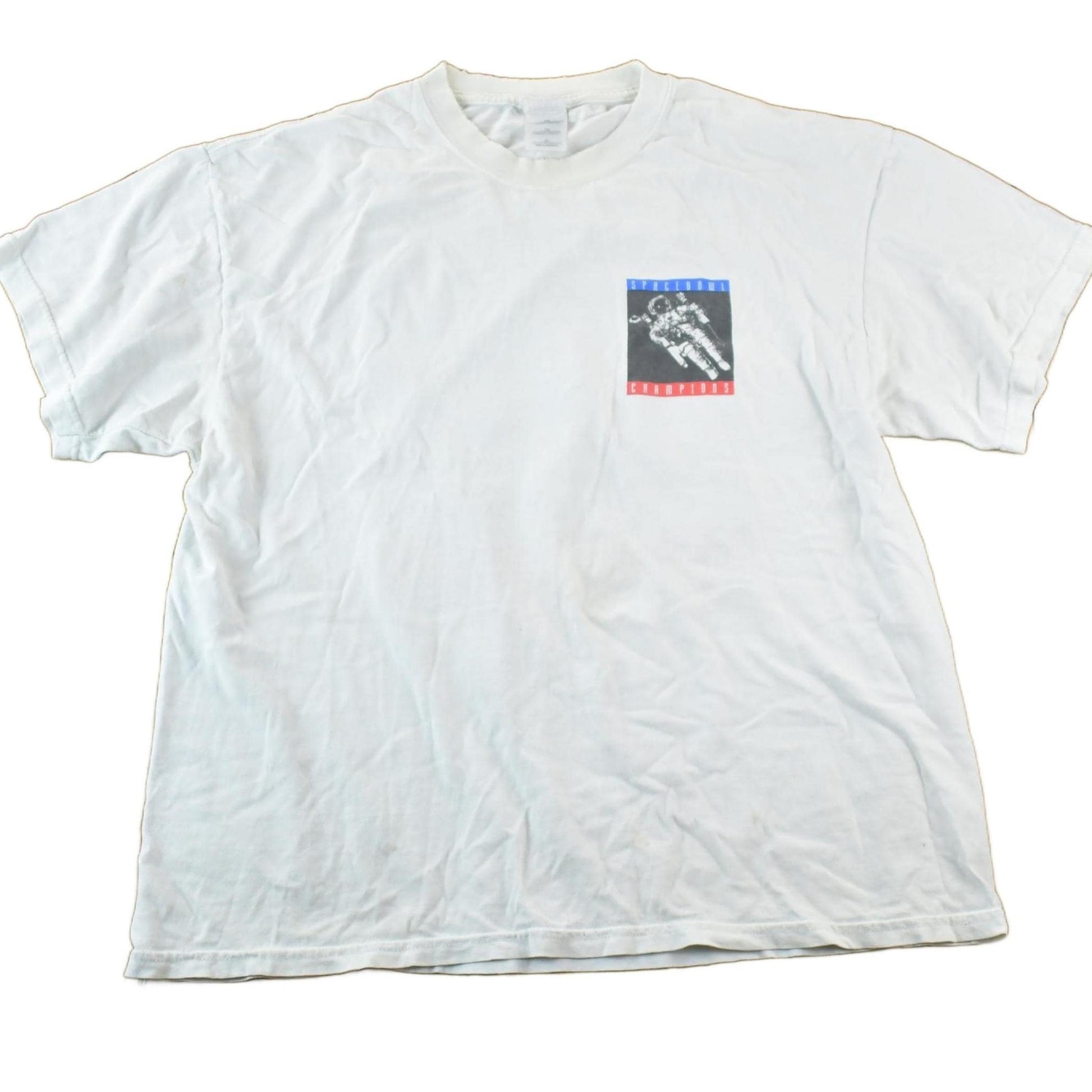 Vintage 1990s Space Bowl Champions Astronaut Souvenir Single Stitch Graphic Print T-Shirt Made In Men's XL from propervintagecanada