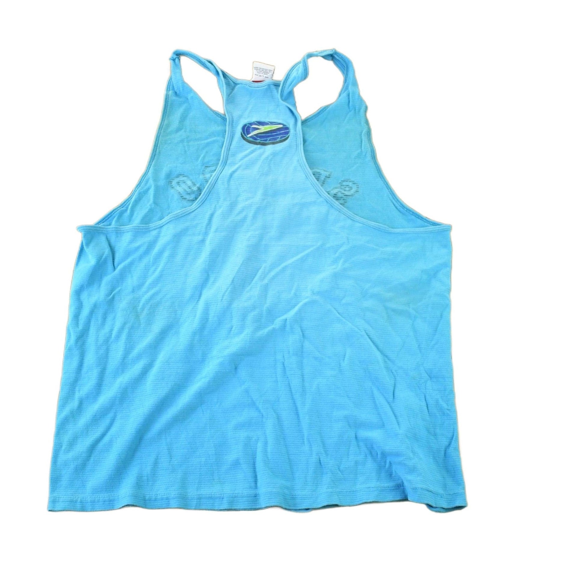 Vintage 1990s Speedo Power Volleyball Souvenir Single Stitch Graphic Print Tank Made In USA Men's Large from propervintagecanada