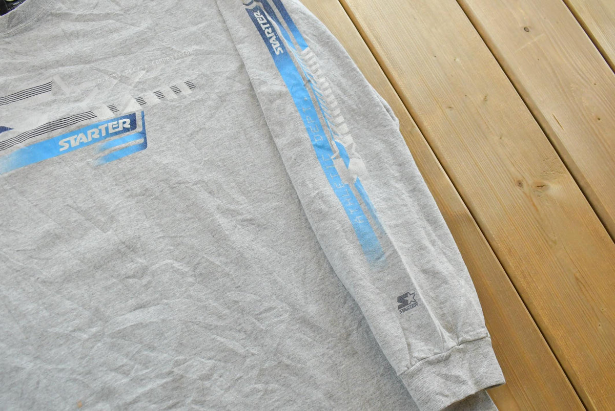 Vintage 1990s Spellout Starter Long Sleeve T-Shirt Men's Large from propervintagecanada