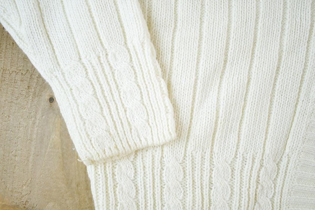 Vintage 1990s Spice Of Life Knit Perfect Mild Distress Cardigan Sweater Women's M from propervintagecanada