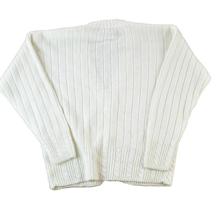 Vintage 1990s Spice Of Life Knit Perfect Mild Distress Cardigan Sweater Women's M from propervintagecanada