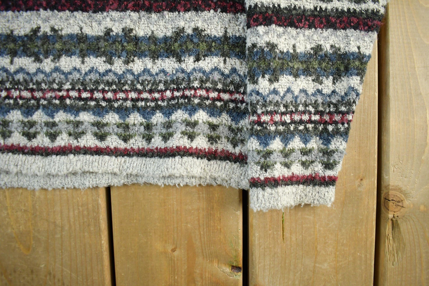 Vintage 1990s Spin Knit Abstract Pattern Crewneck Sweater Mens Small from propervintagecanada