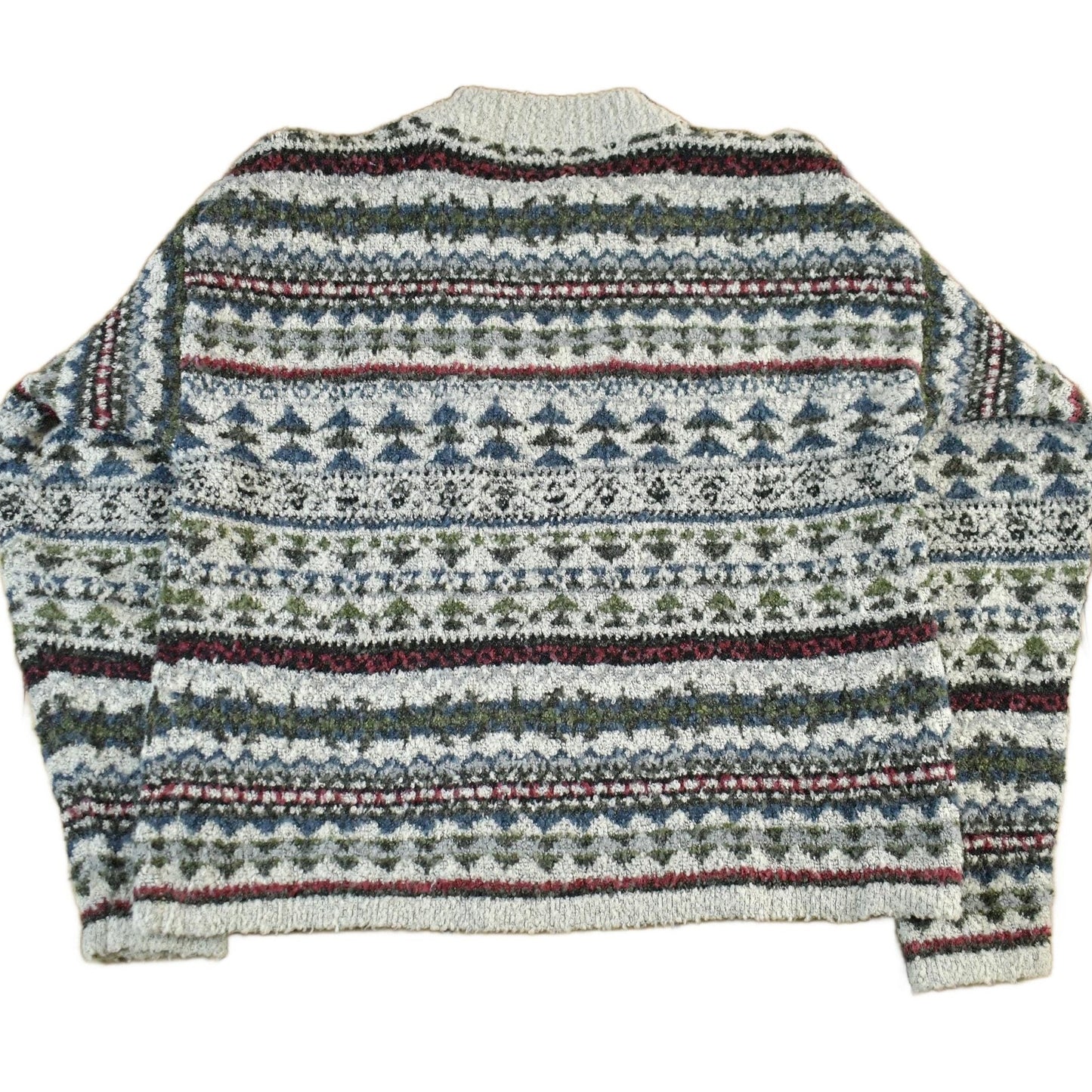 Vintage 1990s Spin Knit Abstract Pattern Crewneck Sweater Mens Small from propervintagecanada