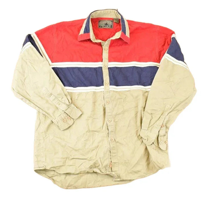 Vintage 1990s Spindle River WEstern Button Up Shirt Men's L from propervintagecanada
