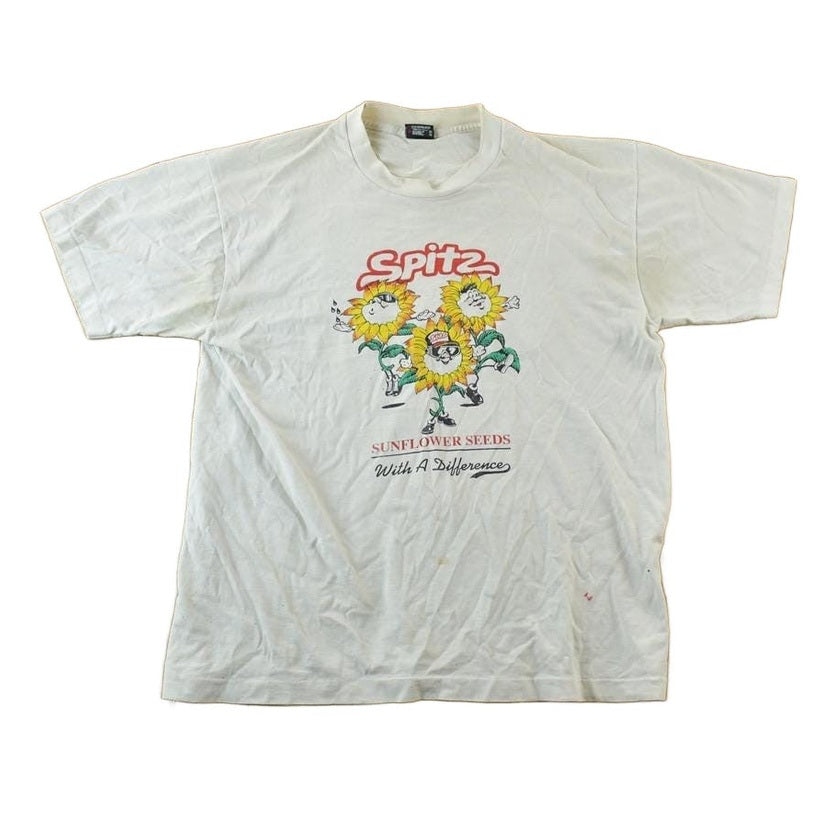 Vintage 1990s Spitz Souvenir Single Stitch Graphic Print T-Shirt Men's Large from propervintagecanada