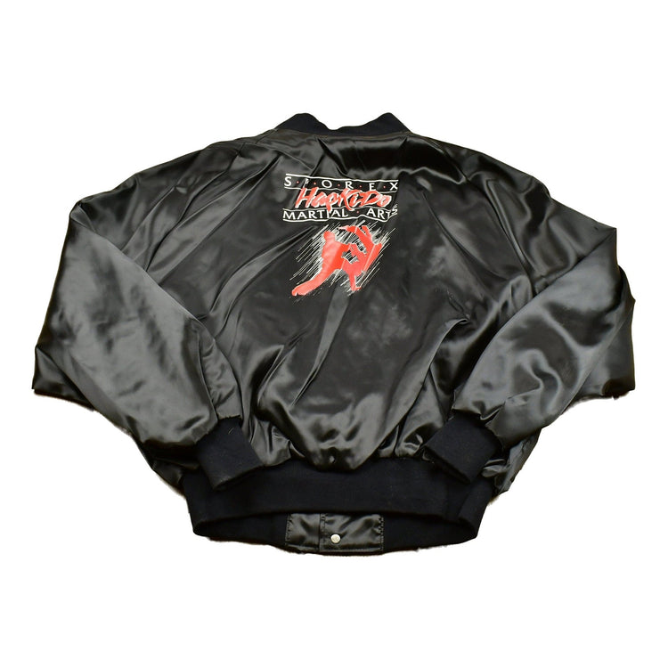 Vintage 1990s Sporex Martial Arts Satin Bomber Jacket Men's XL from propervintagecanada
