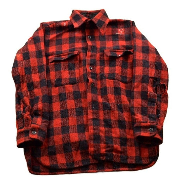 Vintage 1990s Sportclad JC Penney Plaid Flannel Button Up Shirt Men's Medium from propervintagecanada