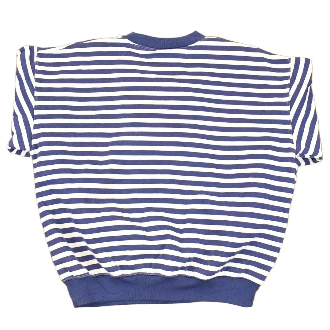 Vintage 1990s Sports Accent Embroidered Nautical Crewneck Sweatshirt Men's PM from propervintagecanada