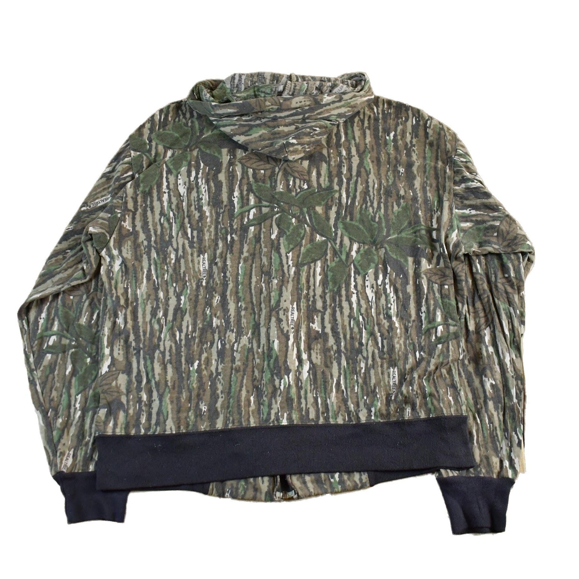 Vintage 1990s Sports Afield Realtree Camo Lightweight Zip Up Hoodie Men's Small from propervintagecanada