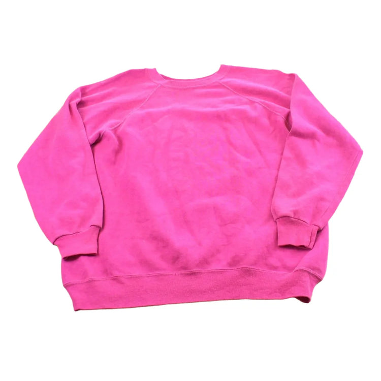 Vintage 1990s Sportswear Blank Pink Crewneck Raglan Sweatshirt Men's M from propervintagecanada