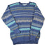 Vintage 1990s Sportswear Chunky Knit Abstract Pattern Crewneck Sweater Made In 90s Crewneck 100% Cotton Men&