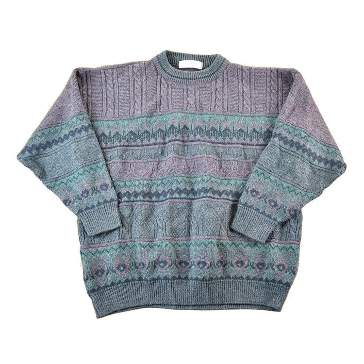 Vintage 1990s St Bernard Wool Blend Knit Sweater Mens XL from propervintagecanada