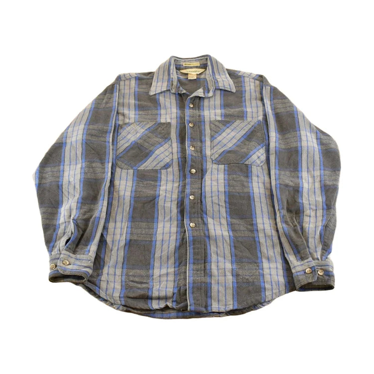 Vintage 1990s St. John's Bay Big Mac Plaid Flannel Button Up Shirt Men's L Tall from propervintagecanada