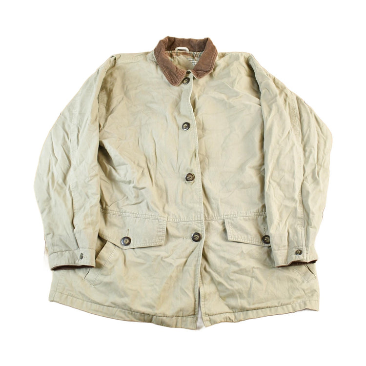 Vintage 1990s St. John's Bay Flannel Lined Barn Chore Coat Men's L from propervintagecanada