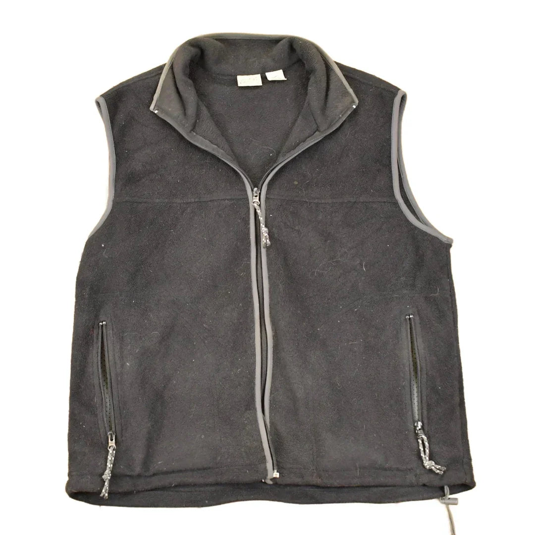 Vintage 1990s St John's Bay Fleece Outdoorsman Sweater Vest Men's L from propervintagecanada