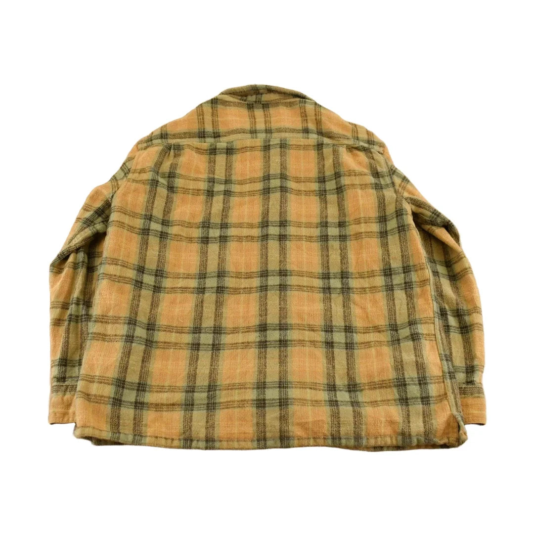 Vintage 1990s St. John's Bay Plaid Flannel Button Up Shirt Men's M from propervintagecanada