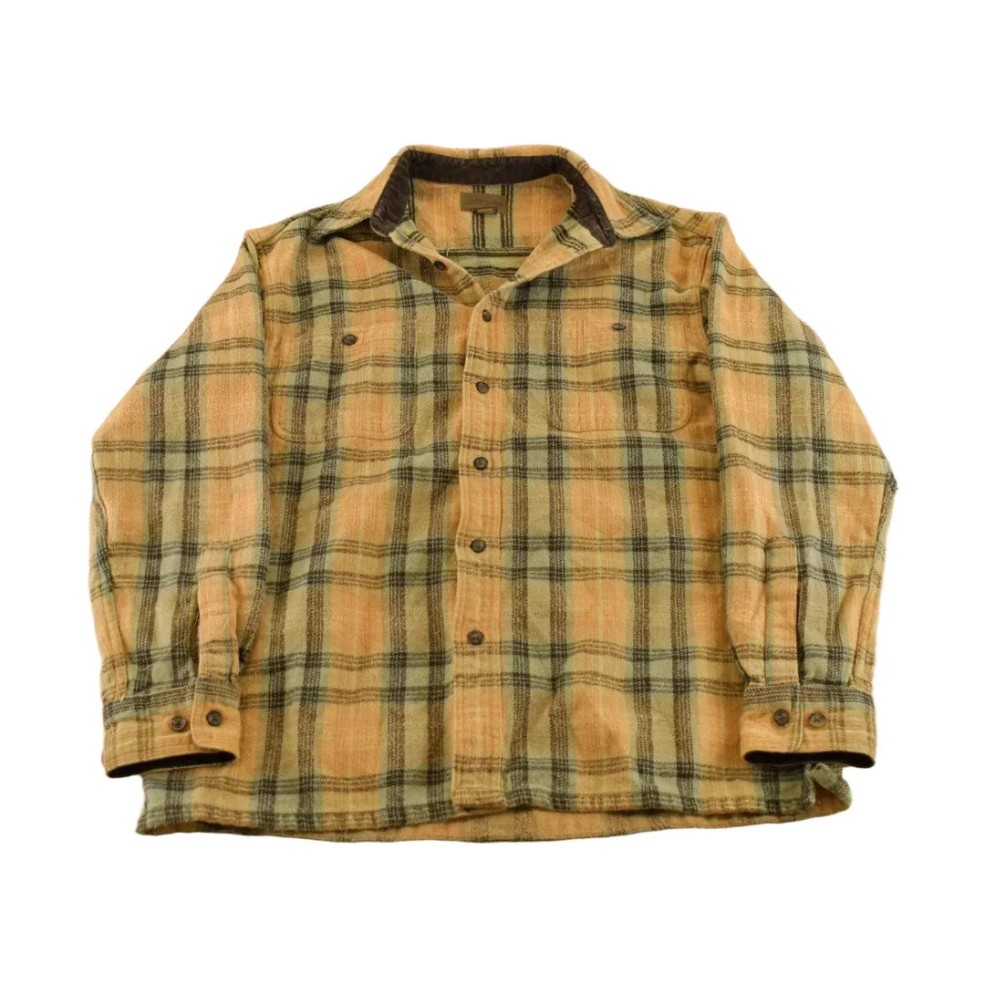 Vintage 1990s St. John's Bay Plaid Flannel Button Up Shirt Men's M from propervintagecanada