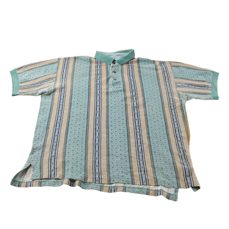 Vintage 1990s St John's Bay Polo Shirt Men's Large from propervintagecanada