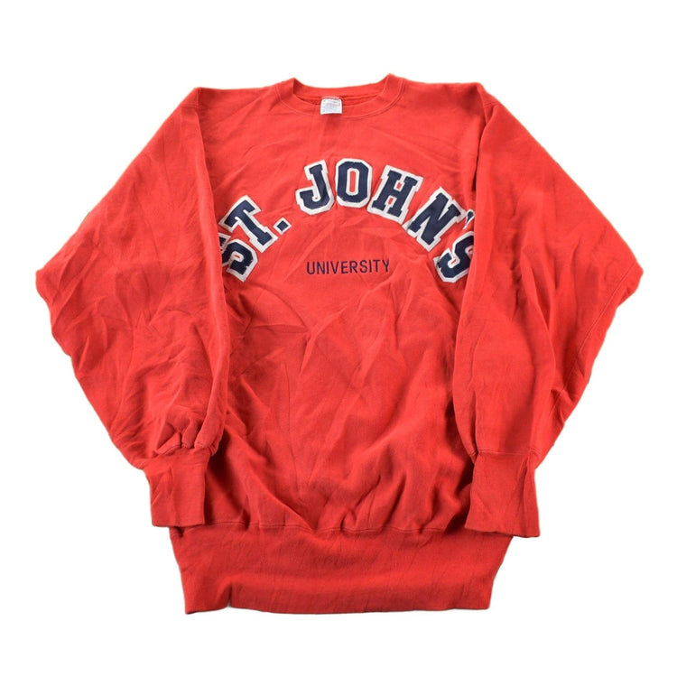 Vintage 1990s St. John's University Champion Reverse Weave Crewneck Sweatshirt Men's 2XL from propervintagecanada