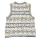 Vintage 1990s St Johns Bay Abstract Knit Cardigan Sweater Vest Men's S from propervintagecanada