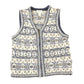 Vintage 1990s St Johns Bay Abstract Knit Cardigan Sweater Vest Men's S from propervintagecanada