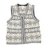 Vintage 1990s St Johns Bay Abstract Knit Cardigan Sweater Vest Men&