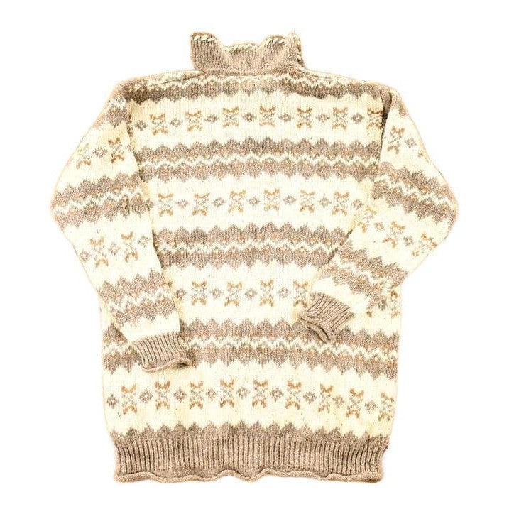 Vintage 1990s St Johns Bay Knit Abstract Pattern Crewneck Sweater Women's XL from propervintagecanada