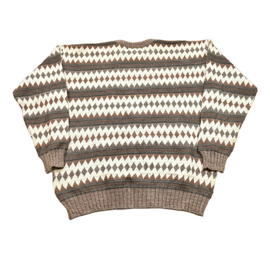 Vintage 1990s St. Johns Bay Knitted Pattern Crewneck Sweater Men's XL from propervintagecanada