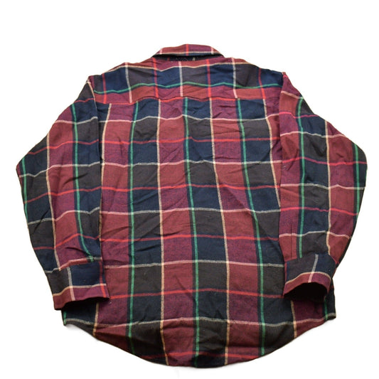 Vintage 1990s St Johns Bay Plaid Flannel Button Up Shirt Men's Medium from propervintagecanada
