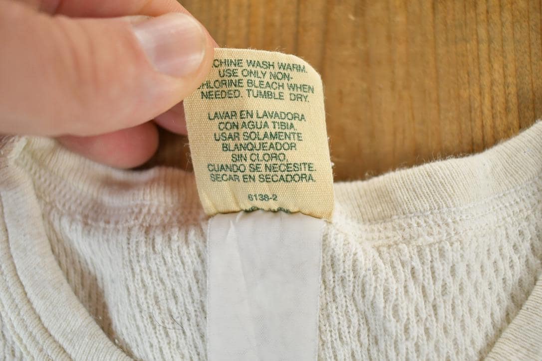 Vintage 1990s St Johns Bay Waffle Knit Crewneck Sweater Mens L from propervintagecanada