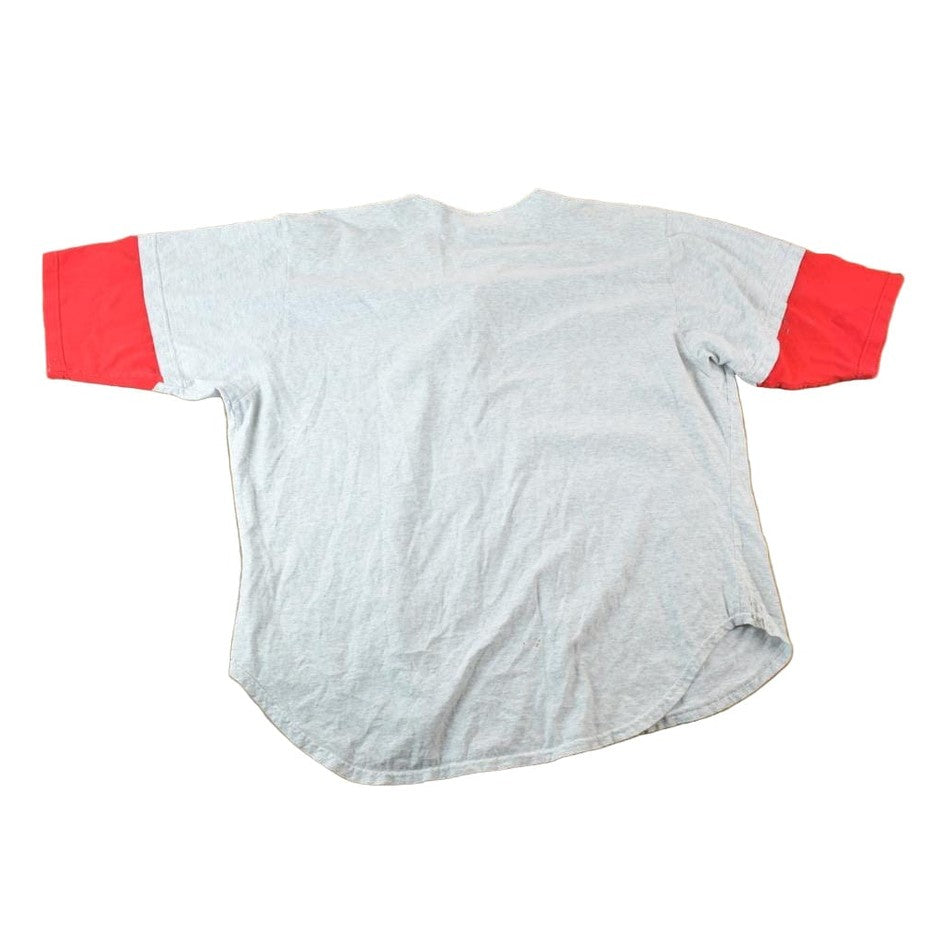 Vintage 1990s St Josephs Wildcats Baseball Style Signal Sports Button Up Souvenir Single Stitch Graphic Print T-Shirt Made In USA Men's XL from propervintagecanada