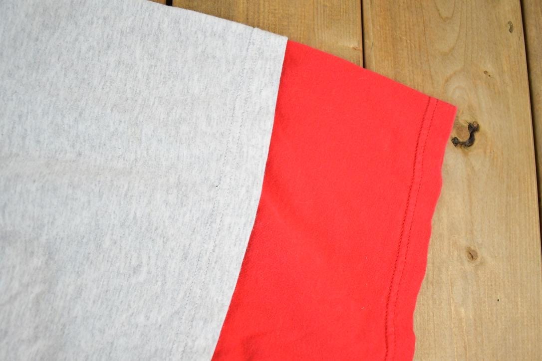 Vintage 1990s St Josephs Wildcats Baseball Style Signal Sports Button Up Souvenir Single Stitch Graphic Print T-Shirt Made In USA Men's XL from propervintagecanada