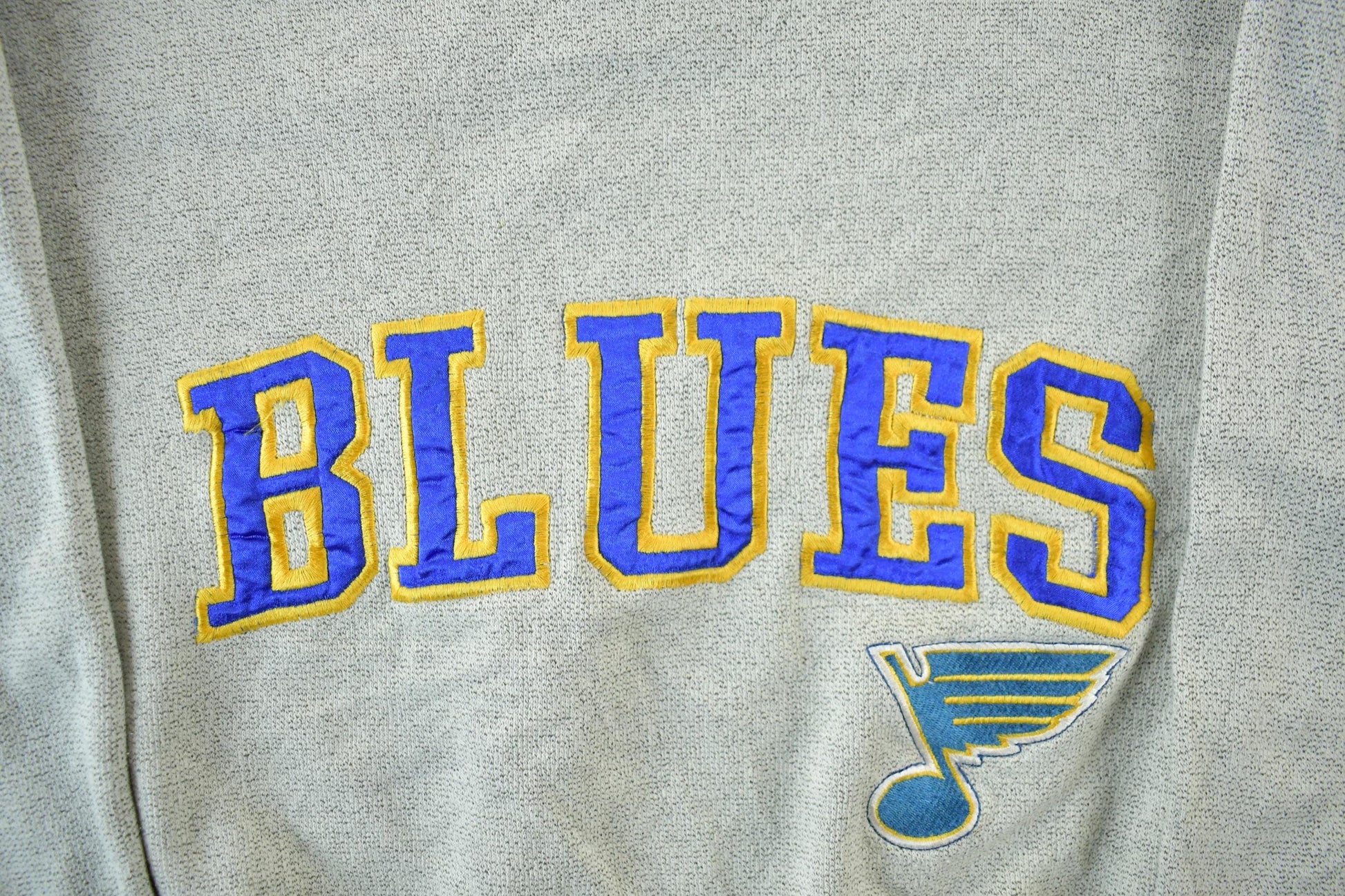 Vintage 1990s St Louis Blues NHL Hockey Crewneck Sweatshirt Men's Small from propervintagecanada