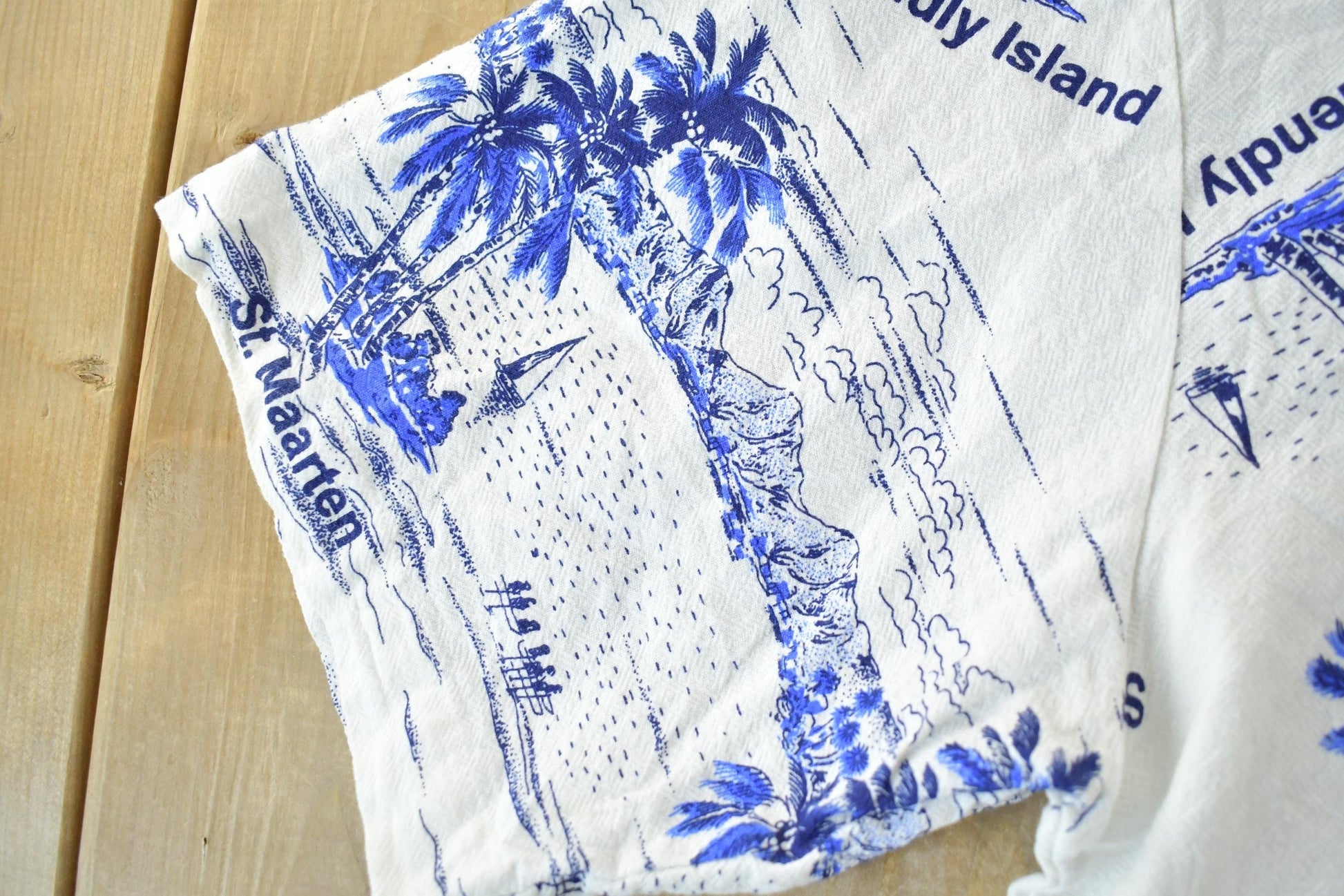 Vintage 1990s St. Maarten Button Up Shirt from propervintagecanada