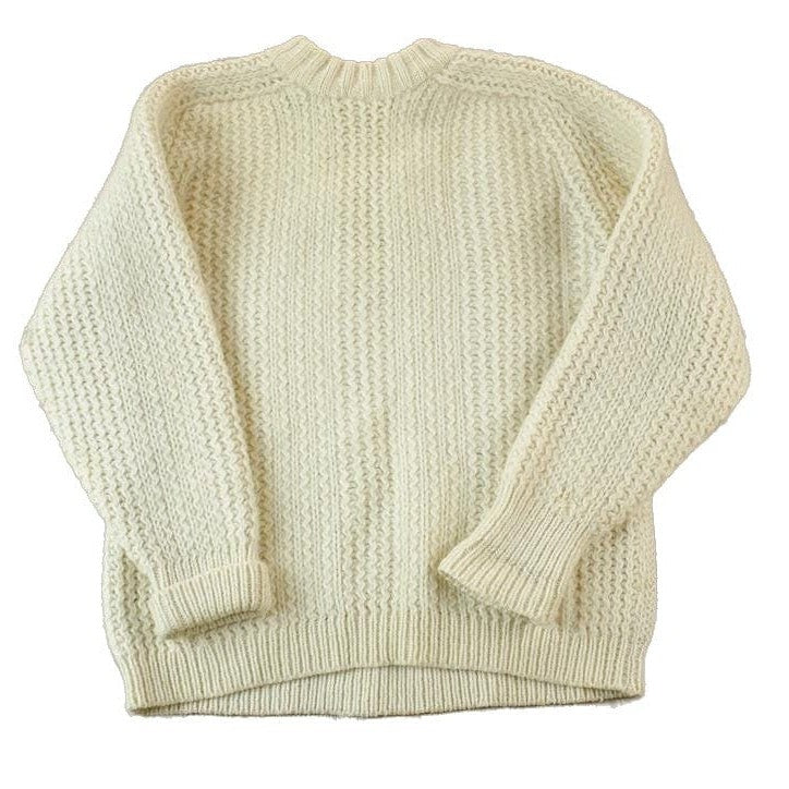 Vintage 1990s St Michael 100% Cable Knit Wool Knit Sweater Men's Large from propervintagecanada