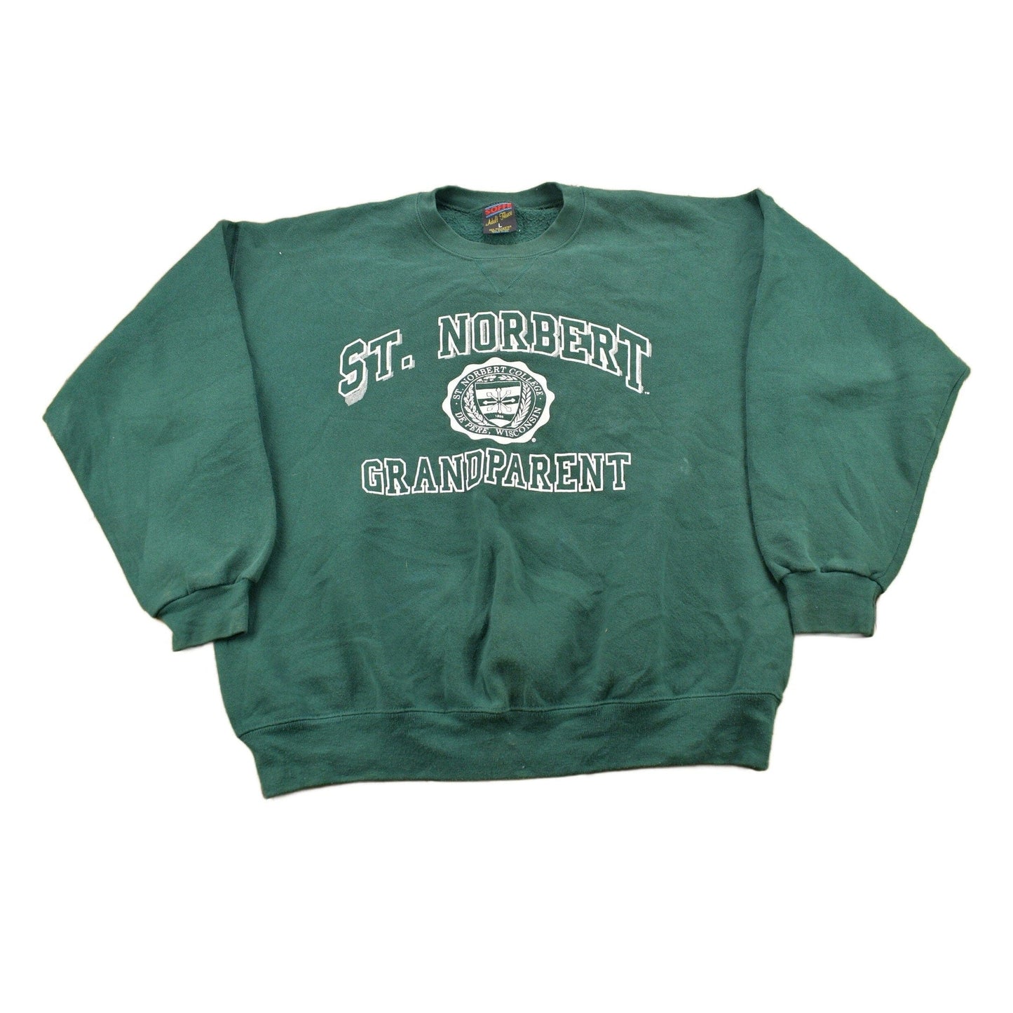 Vintage 1990s St Norbert College Grandparent Collegiate Crewneck Men's Large from propervintagecanada