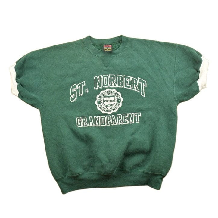 Vintage 1990s St. Norbert College Grandparent Collegiate Short Sleeve Crewneck Men's Large from propervintagecanada