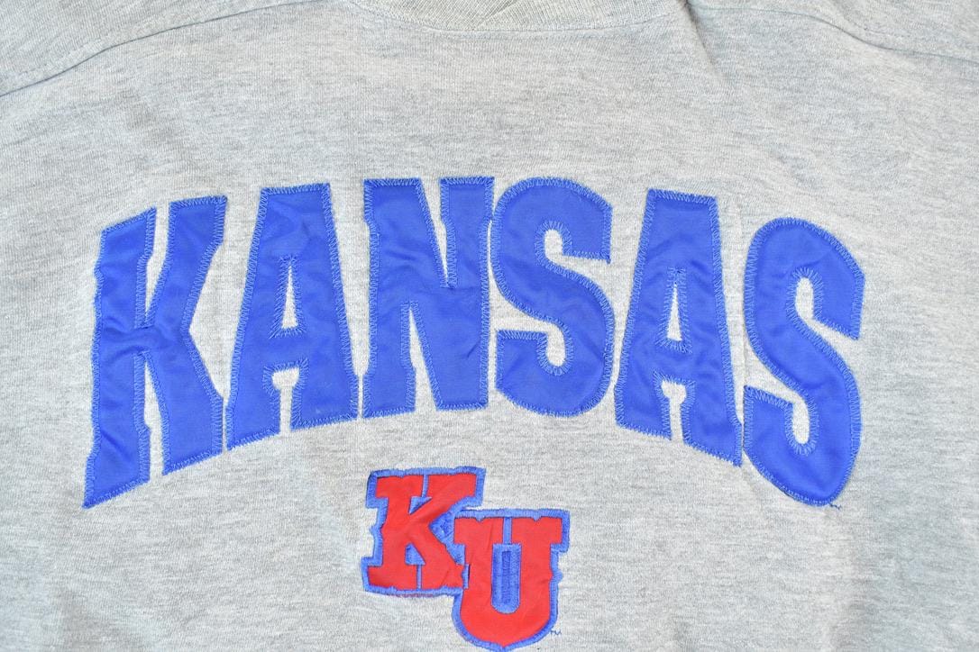 Vintage 1990s Starter Kansas University Crewneck Men's XL from propervintagecanada