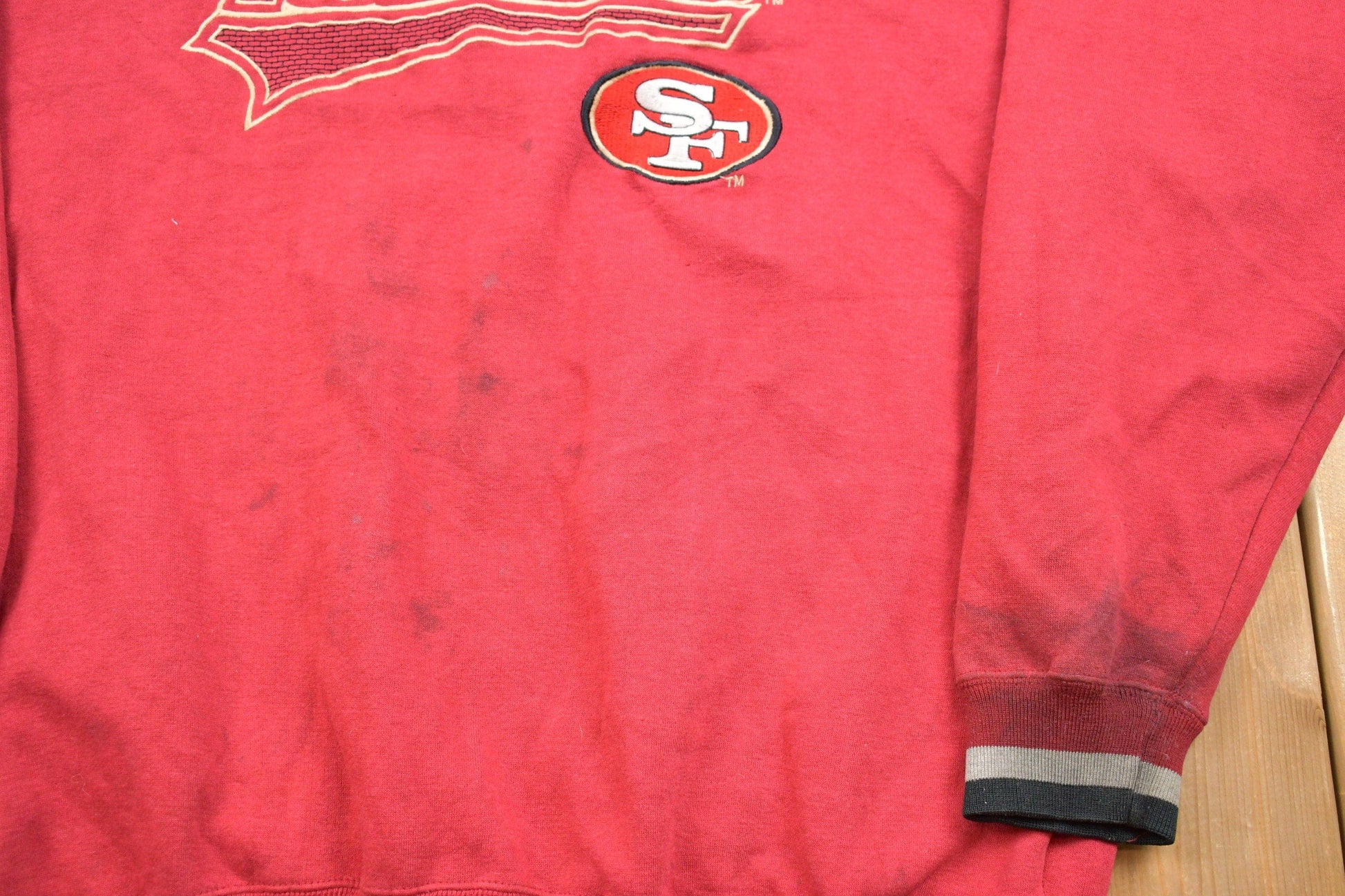 Vintage 1990s Starter San Francisco 49ers Crewneck Sweatshirt Men's XL from propervintagecanada