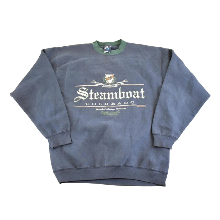 Vintage 1990s Steamboat Colorado Souvenir Crewneck Sweatshirt Mens M from propervintagecanada