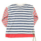 Vintage 1990s Stefani International Unique Striped Tie Up Crewneck Sweatshirt Mens M from propervintagecanada