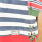 Vintage 1990s Stefani International Unique Striped Tie Up Crewneck Sweatshirt Mens M from propervintagecanada
