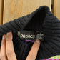 Vintage 1990s Stefano Basics Snowflake Knit Mohair Mockneck Sweater Women's L from propervintagecanada