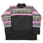 Vintage 1990s Stefano Basics Snowflake Knit Mohair Mockneck Sweater Women's L from propervintagecanada