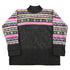 Vintage 1990s Stefano Basics Snowflake Knit Mohair Mockneck Sweater Women&