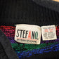 Vintage 1990s Stefano International AOP Rainbow Hearts Knit Crewneck Sweater Womens XL from propervintagecanada