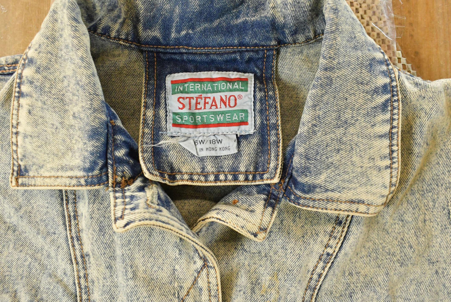 Vintage 1990s Stefano Western Denim Jean Jacket Women's XL / Vintage Denim / Leather Tassles / Vintage Fall Outerwear / Fall Jacket from propervintagecanada